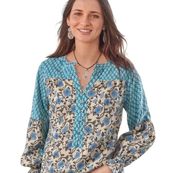 Sundance Tops - Sundance Women’s Floral Printed Explorer Top Size Petite Medium